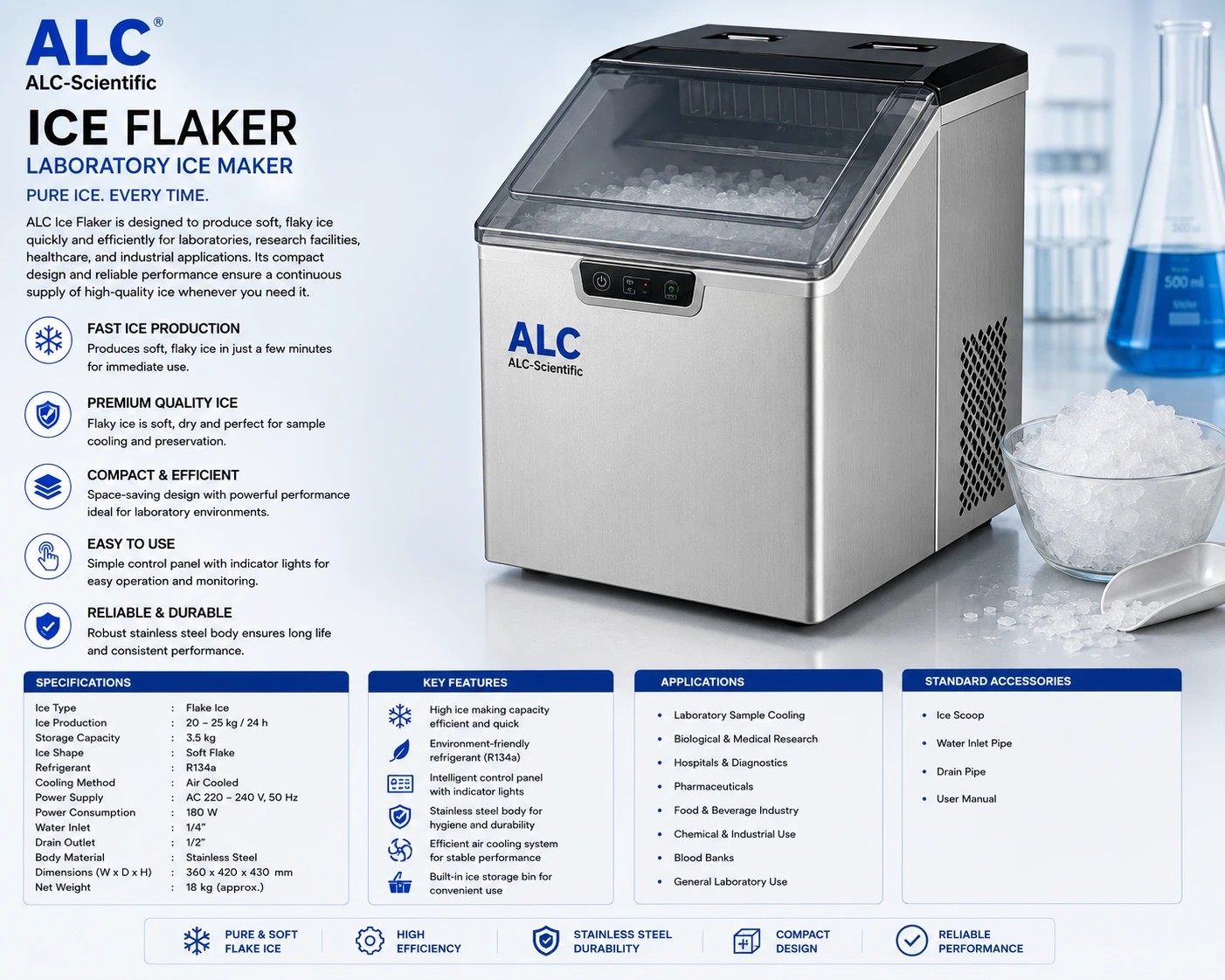Laboratory Ice Flaker
