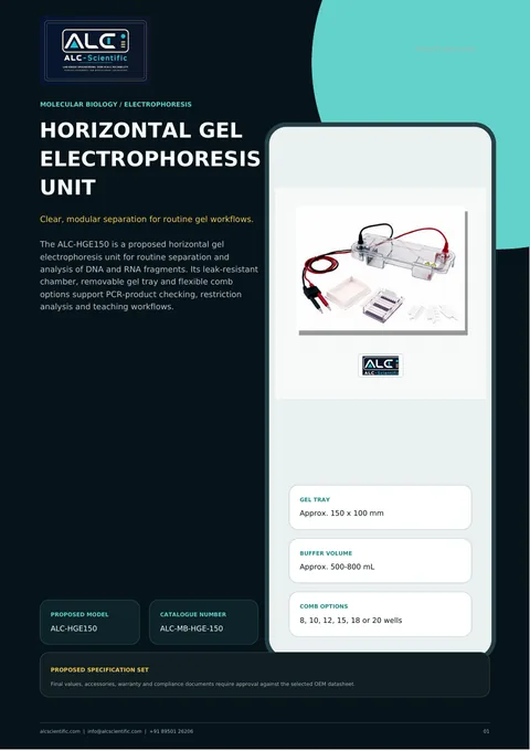 Horizontal Gel Electrophoresis Unit