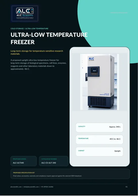 Ultra-Low Temperature Freezer